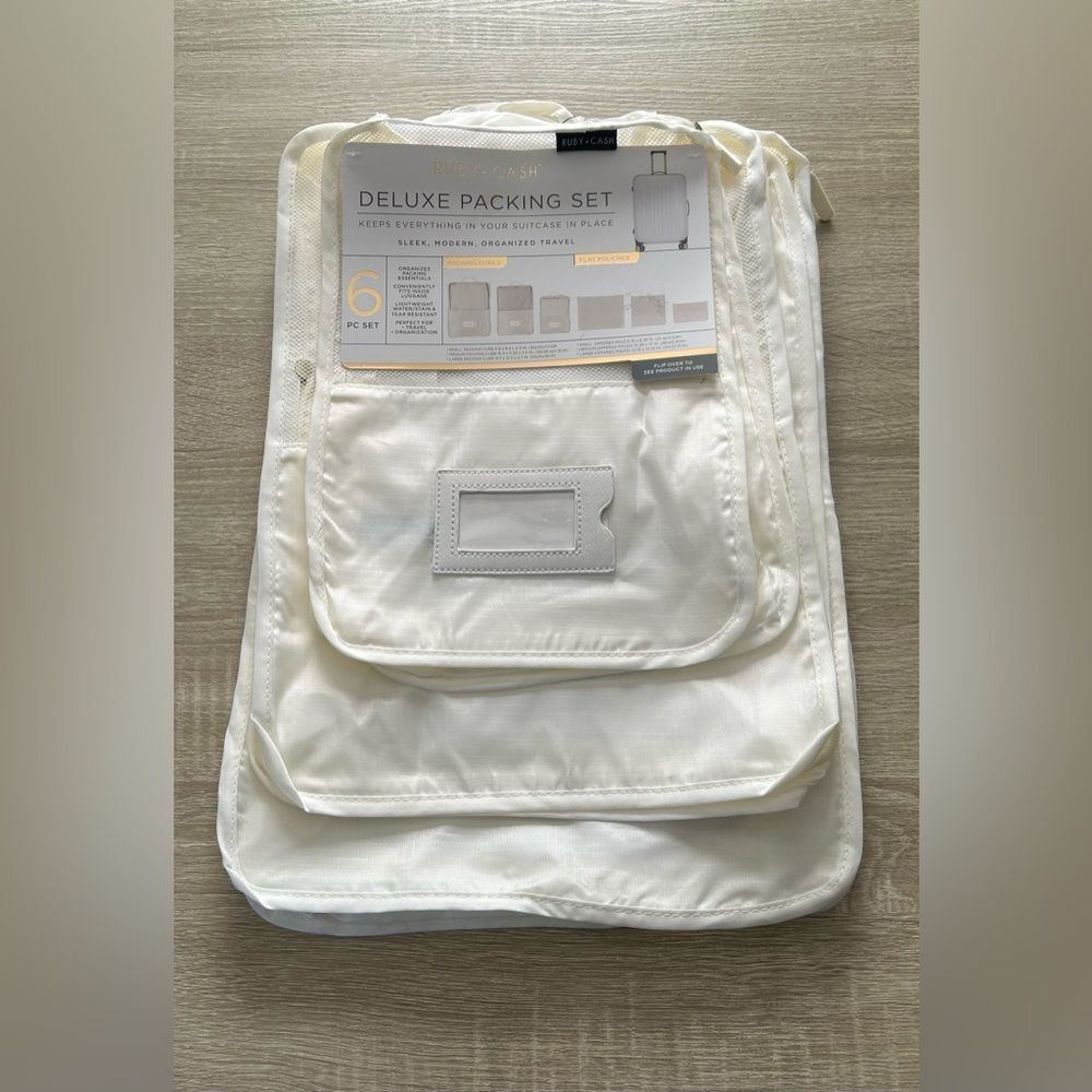NWT … RUBY + CASH “Deluxe” 6 Piece Packing Set